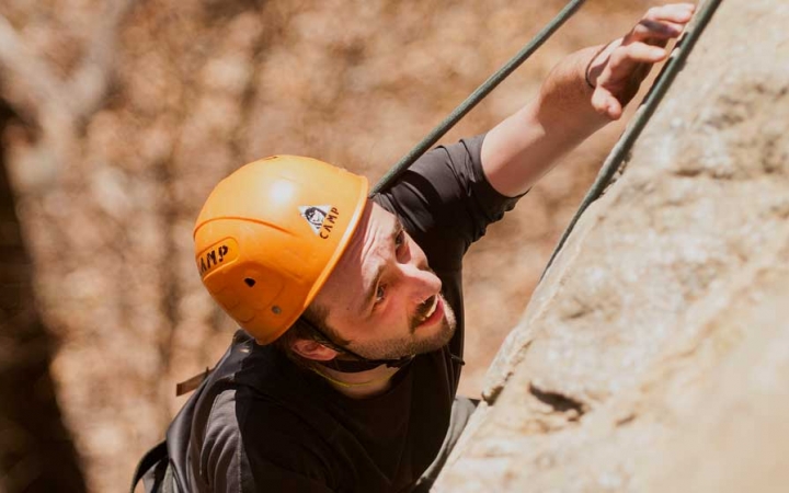 adults unplug on outdoor trip